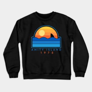 Amity Island 1975 Sunset Retro Crewneck Sweatshirt